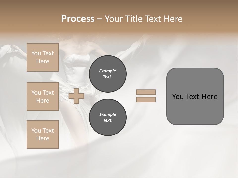 Sitting Windblown Seated PowerPoint Template