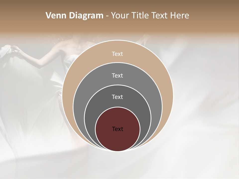 Sitting Windblown Seated PowerPoint Template
