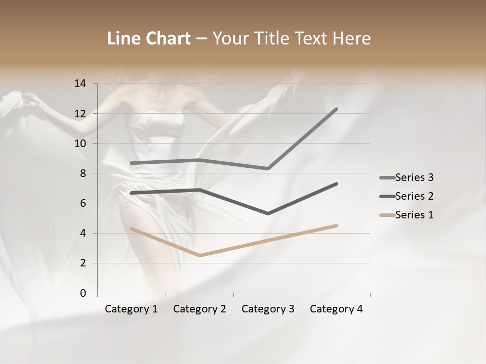 Sitting Windblown Seated PowerPoint Template