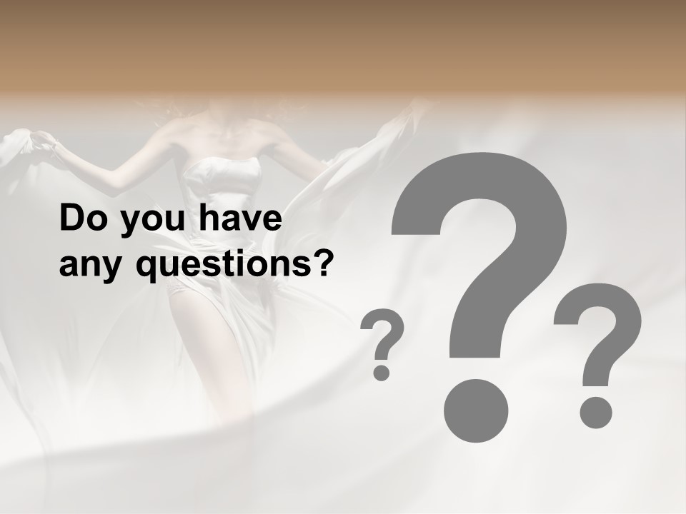 Sitting Windblown Seated PowerPoint Template