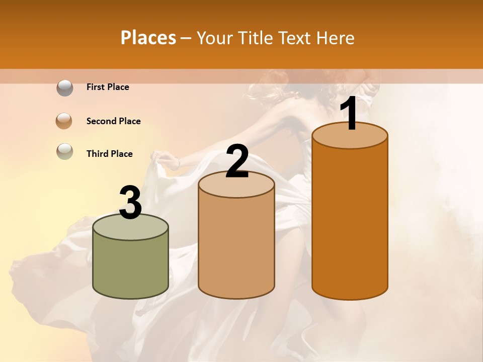 Spring Glamour Windblown PowerPoint Template