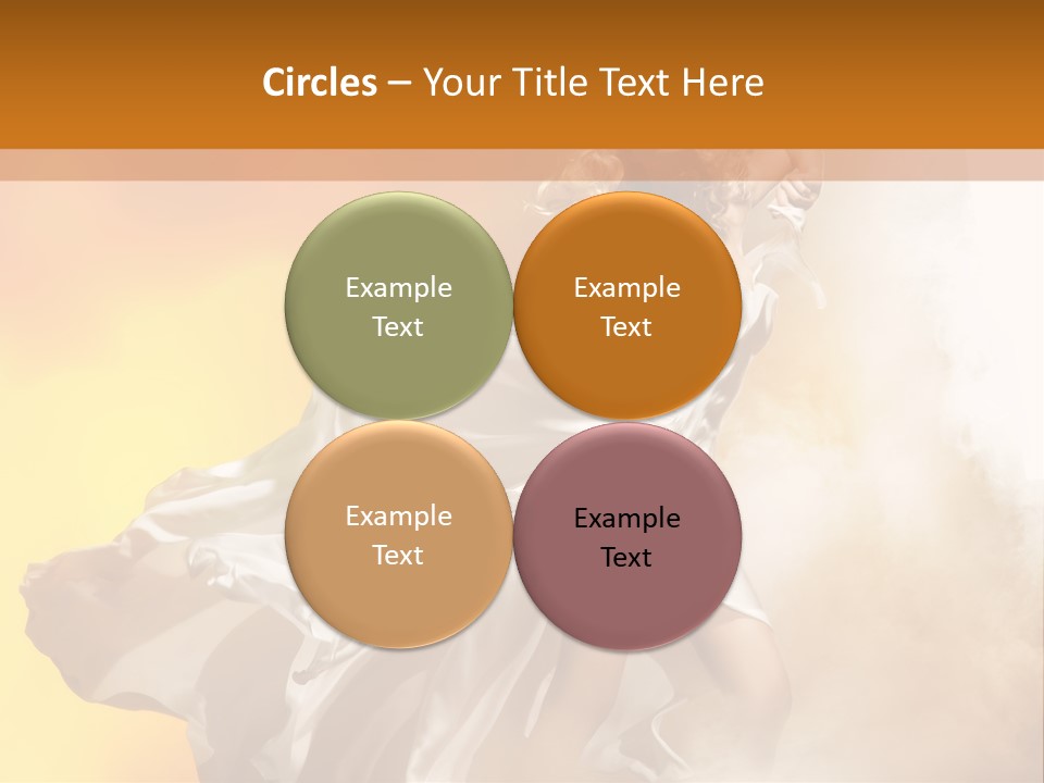 Spring Glamour Windblown PowerPoint Template