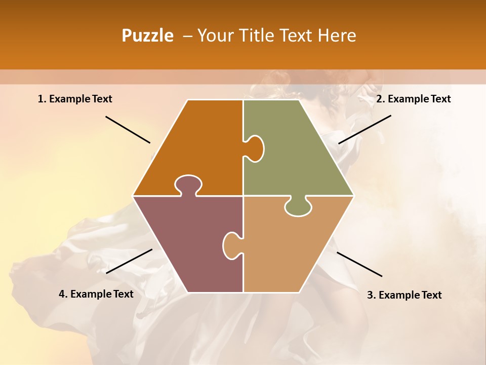 Spring Glamour Windblown PowerPoint Template