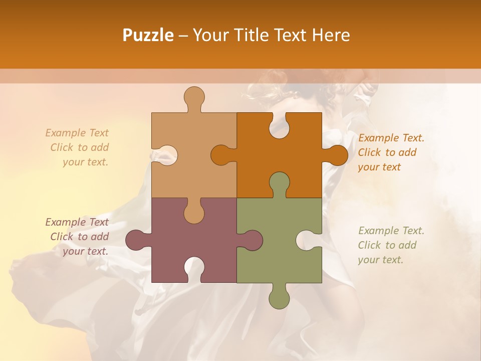 Spring Glamour Windblown PowerPoint Template