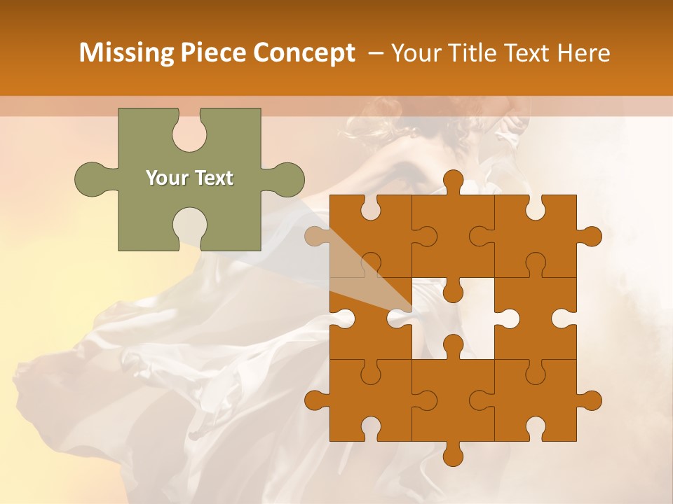 Spring Glamour Windblown PowerPoint Template