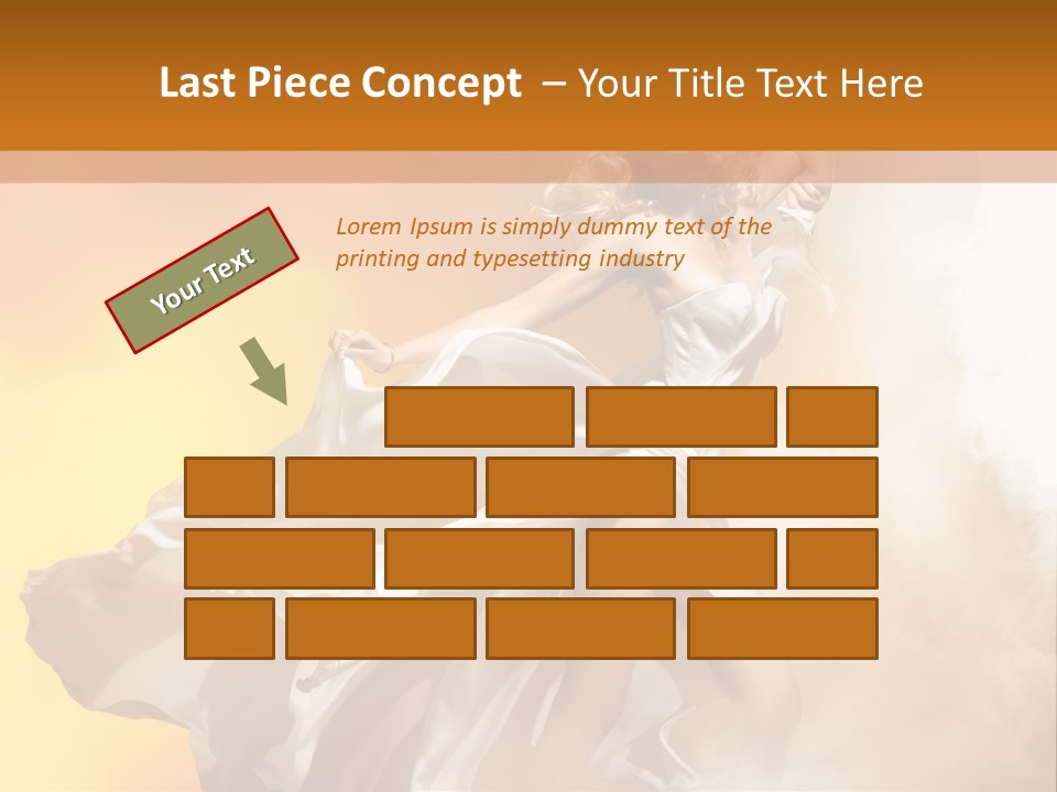 Spring Glamour Windblown PowerPoint Template