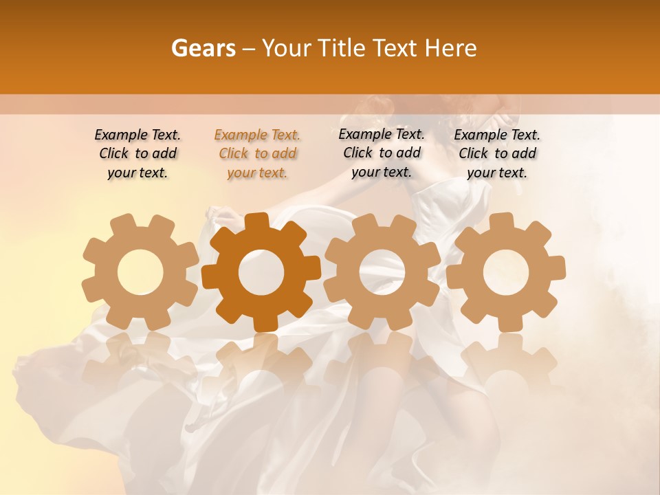 Spring Glamour Windblown PowerPoint Template