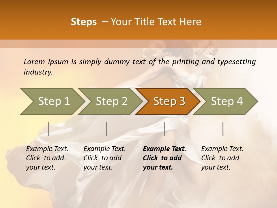 Spring Glamour Windblown PowerPoint Template