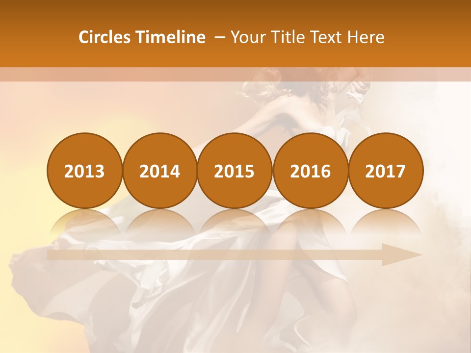 Spring Glamour Windblown PowerPoint Template