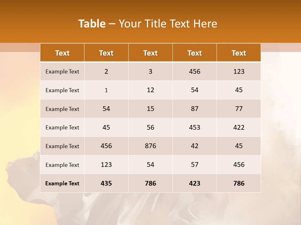 Spring Glamour Windblown PowerPoint Template