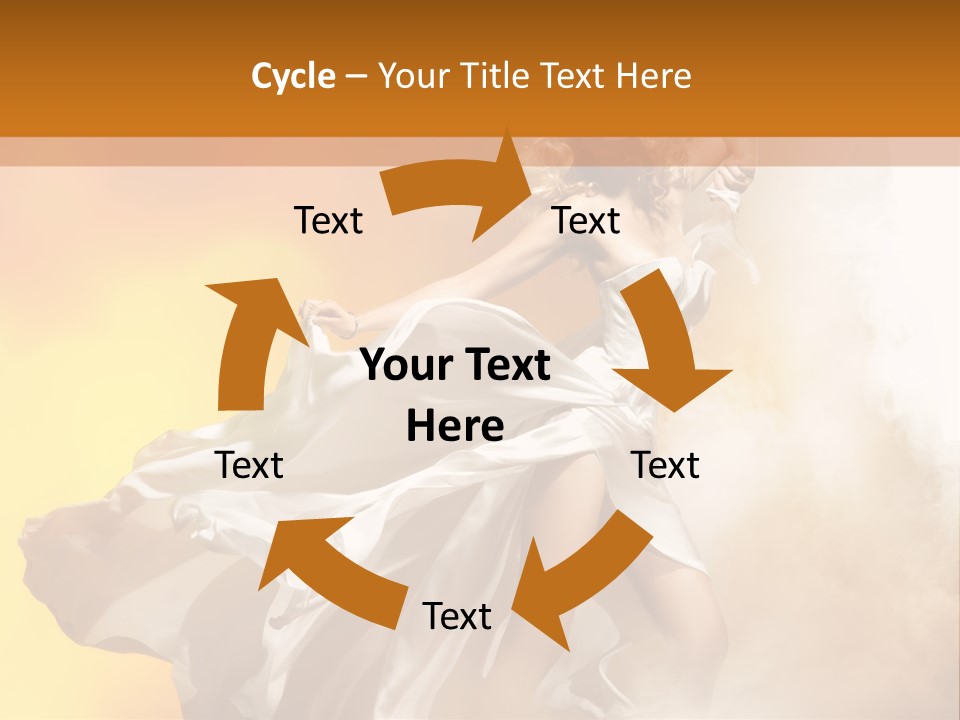 Spring Glamour Windblown PowerPoint Template