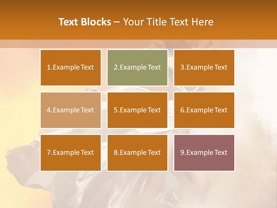 Spring Glamour Windblown PowerPoint Template