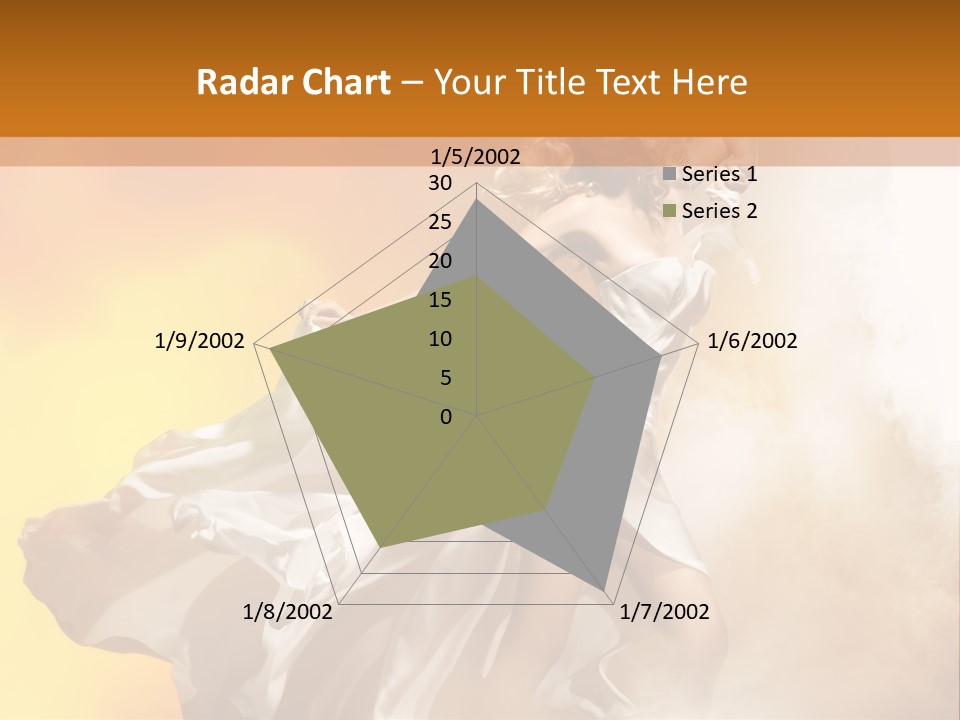 Spring Glamour Windblown PowerPoint Template