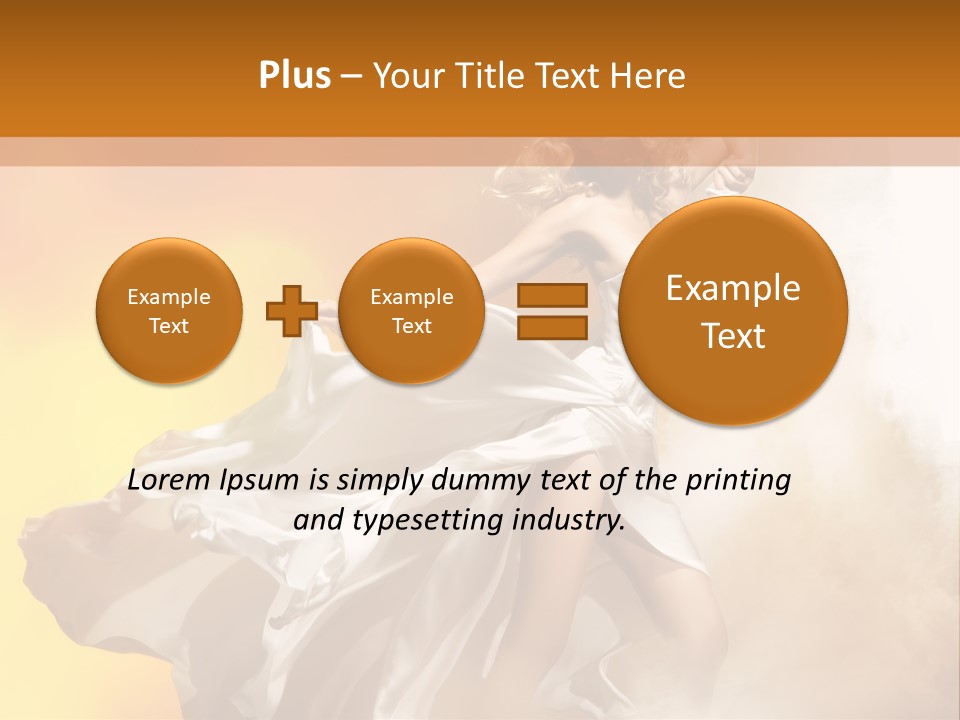 Spring Glamour Windblown PowerPoint Template