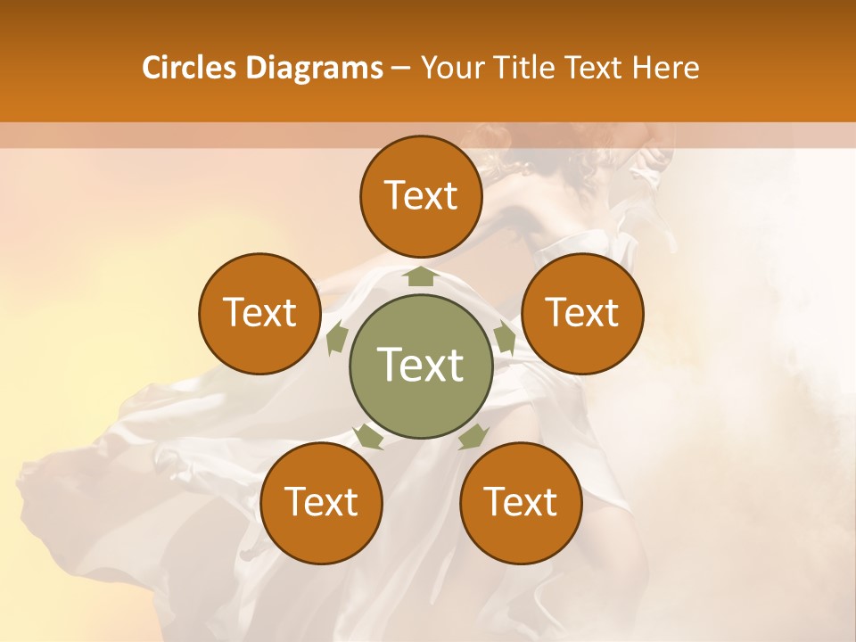 Spring Glamour Windblown PowerPoint Template