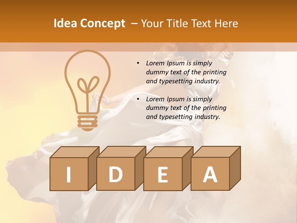 Spring Glamour Windblown PowerPoint Template