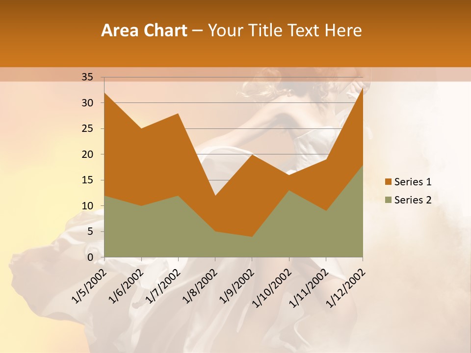 Spring Glamour Windblown PowerPoint Template