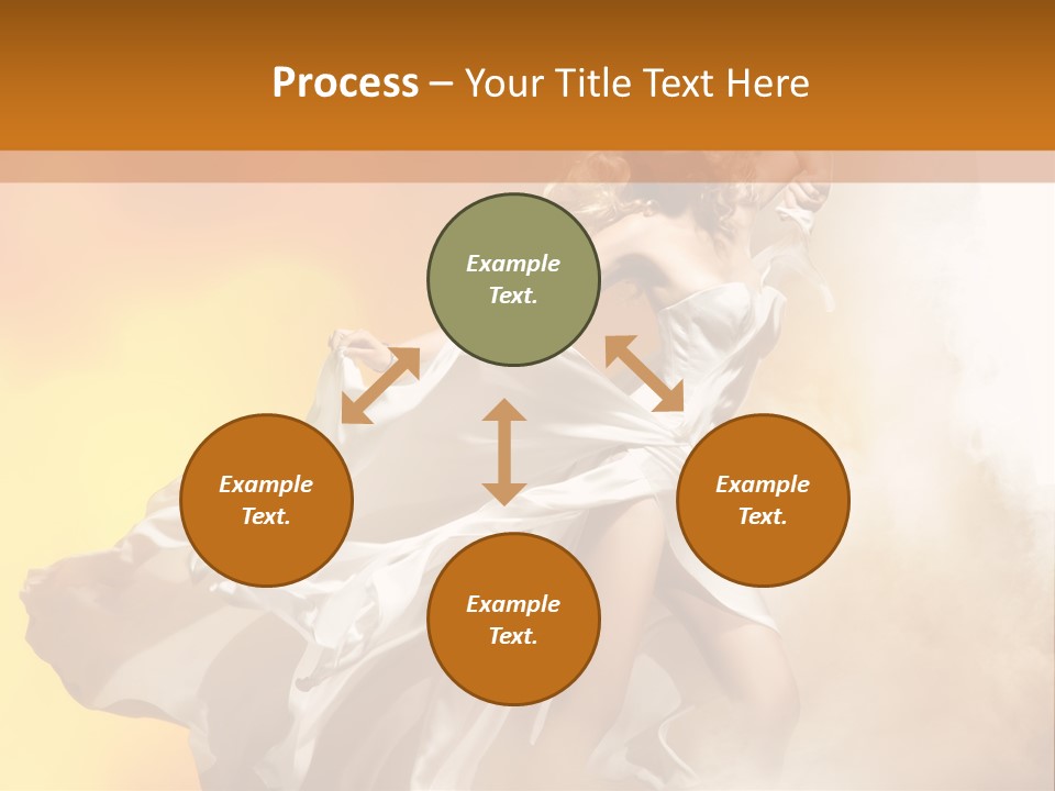 Spring Glamour Windblown PowerPoint Template