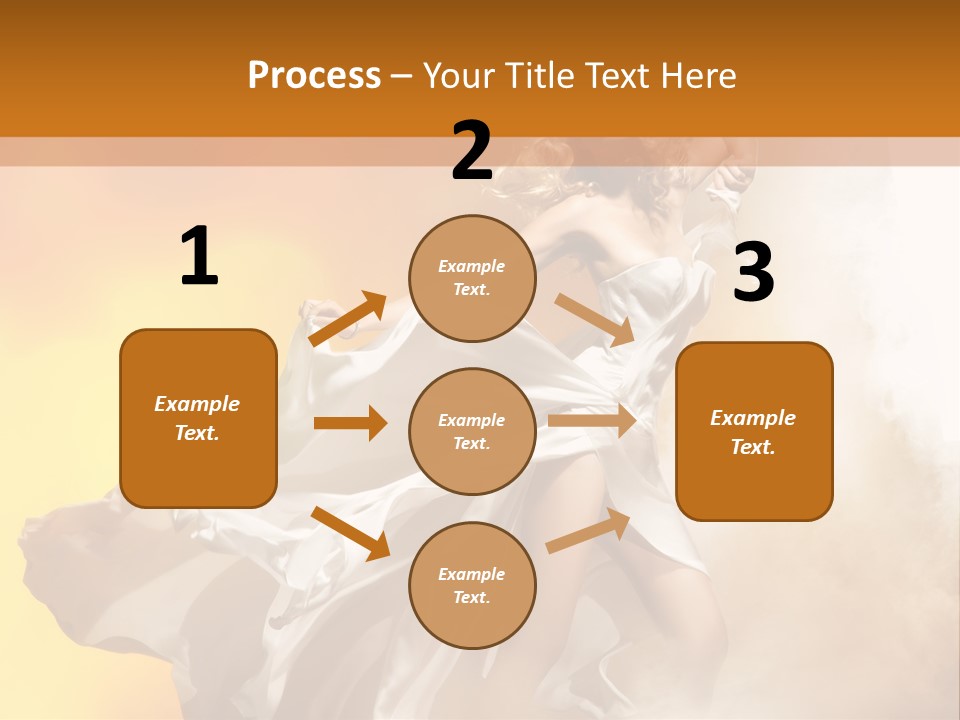 Spring Glamour Windblown PowerPoint Template