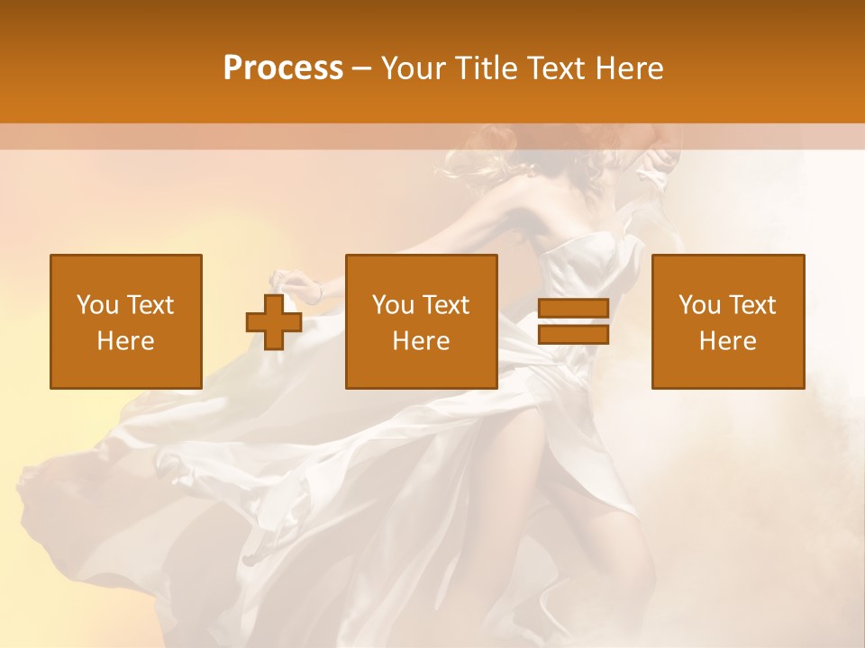Spring Glamour Windblown PowerPoint Template