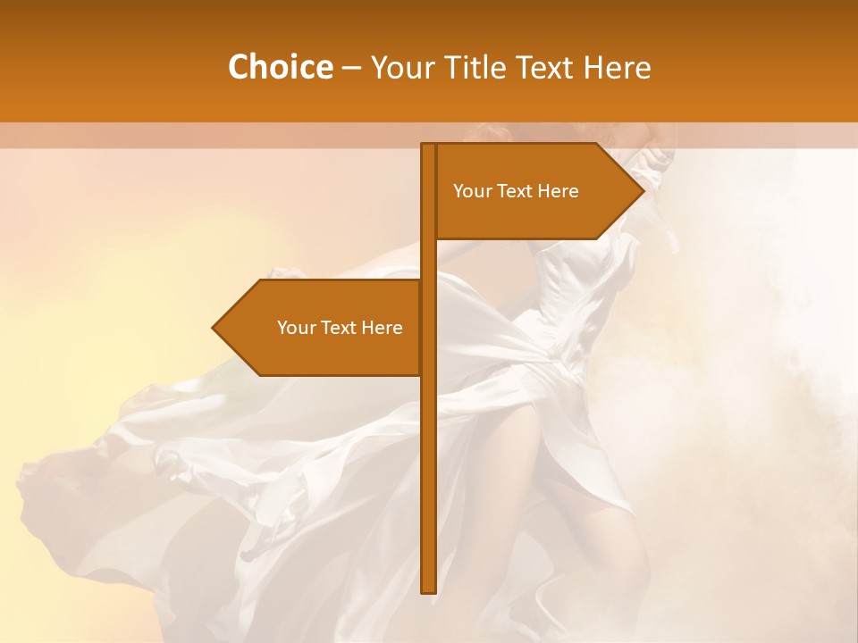 Spring Glamour Windblown PowerPoint Template