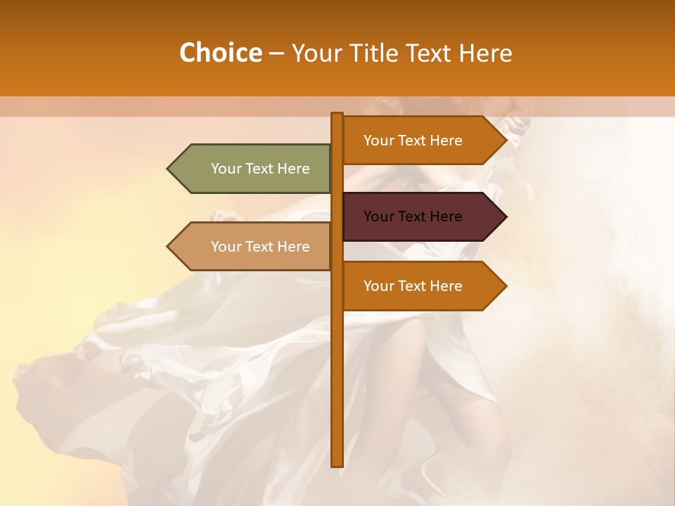 Spring Glamour Windblown PowerPoint Template