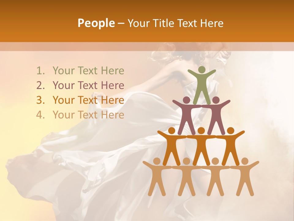 Spring Glamour Windblown PowerPoint Template