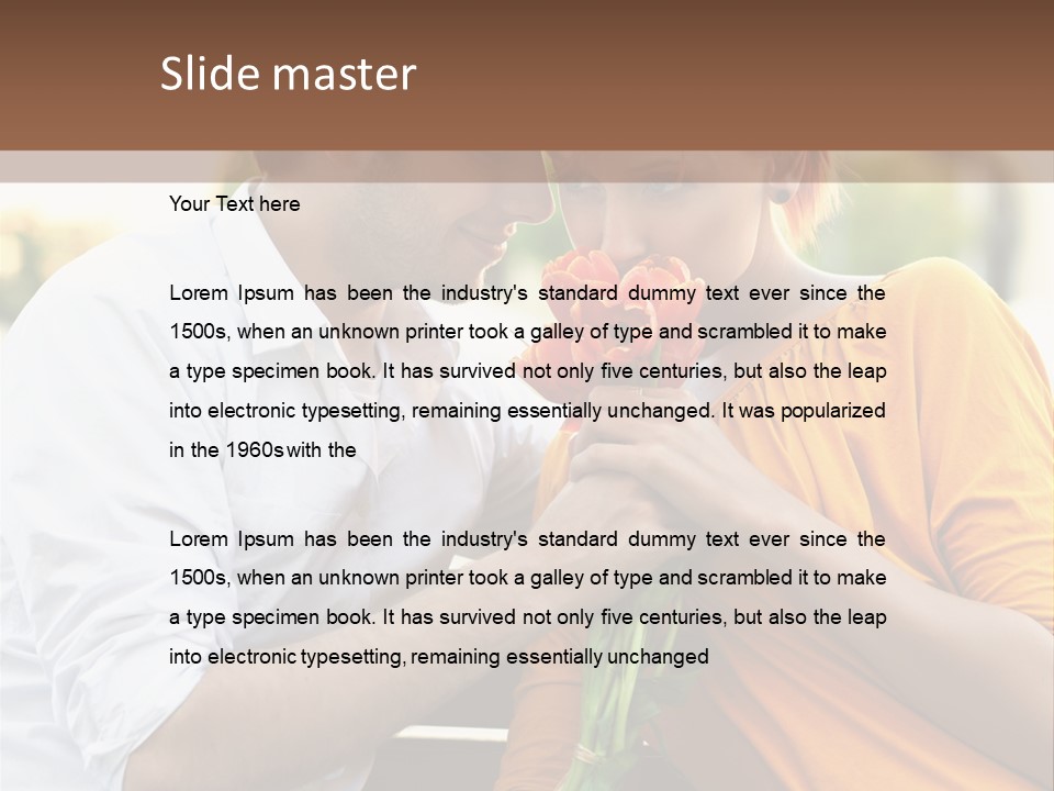 Care Real Girlfriend PowerPoint Template