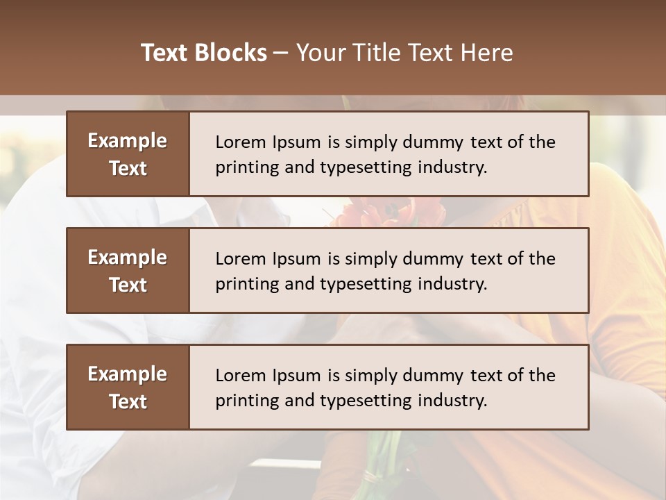 Care Real Girlfriend PowerPoint Template
