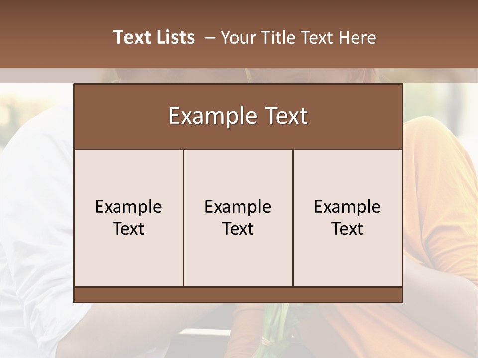 Care Real Girlfriend PowerPoint Template