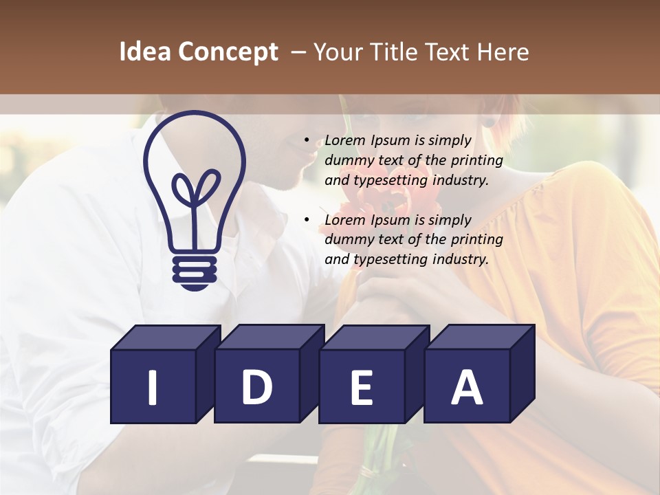 Care Real Girlfriend PowerPoint Template