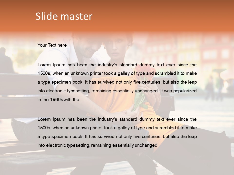 White Girlfriend Dating PowerPoint Template