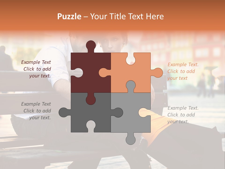 White Girlfriend Dating PowerPoint Template