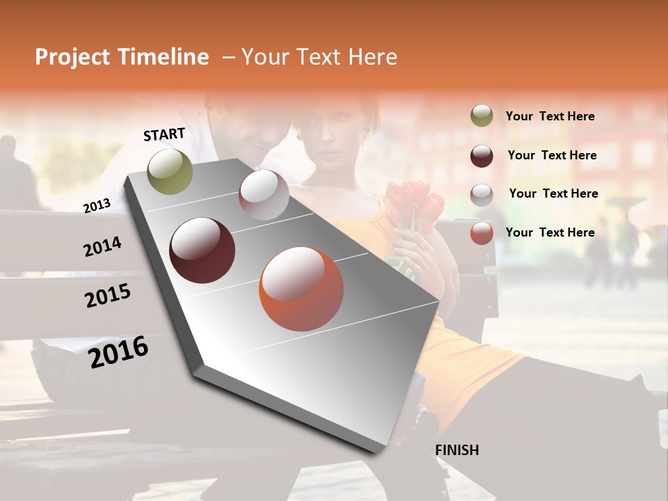 White Girlfriend Dating PowerPoint Template