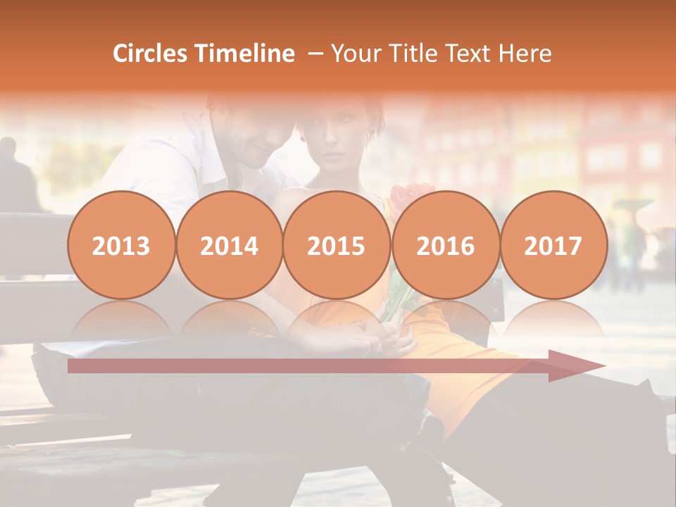 White Girlfriend Dating PowerPoint Template