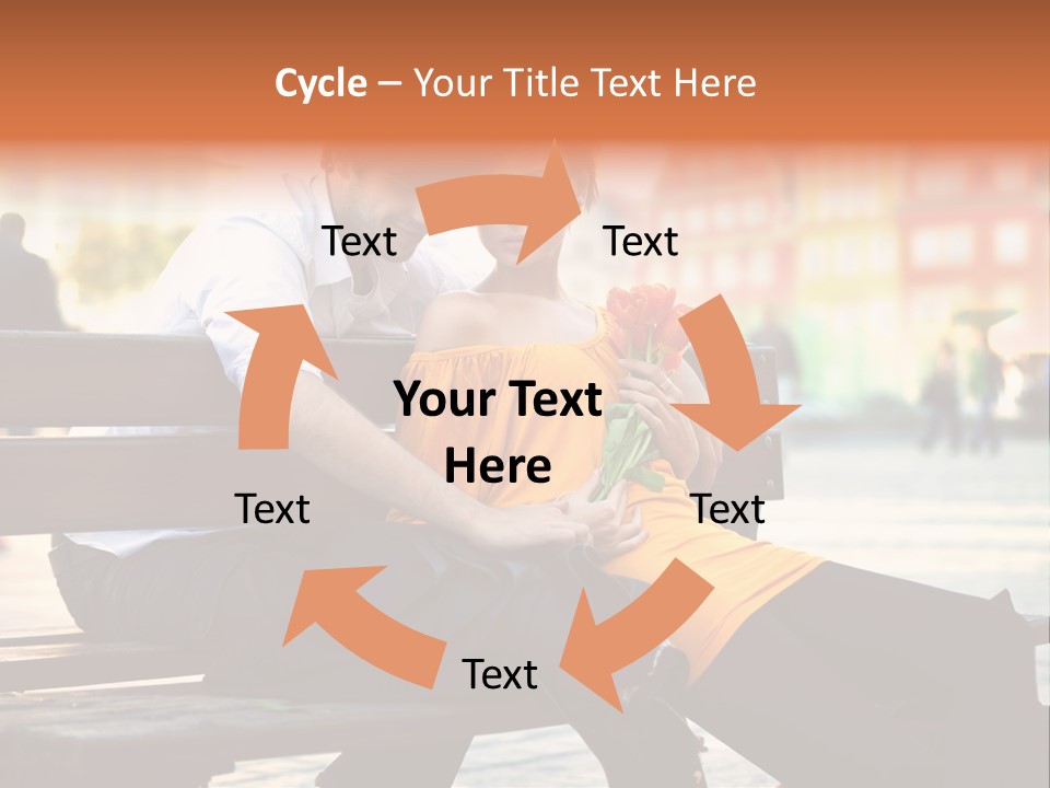 White Girlfriend Dating PowerPoint Template