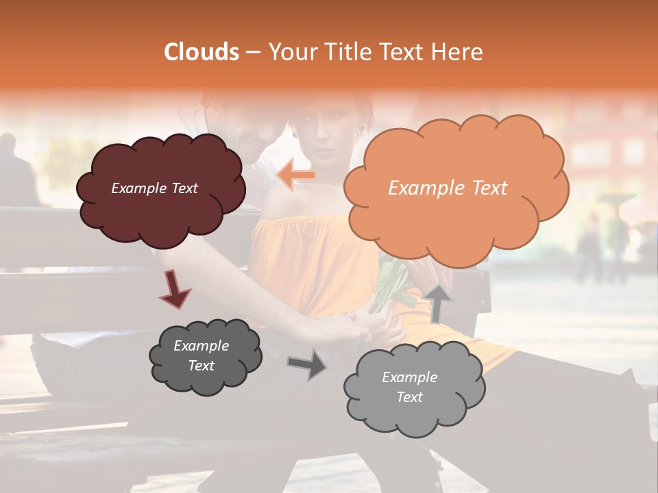 White Girlfriend Dating PowerPoint Template