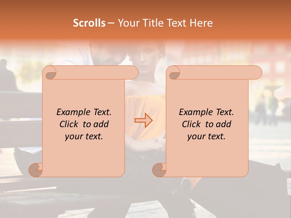 White Girlfriend Dating PowerPoint Template