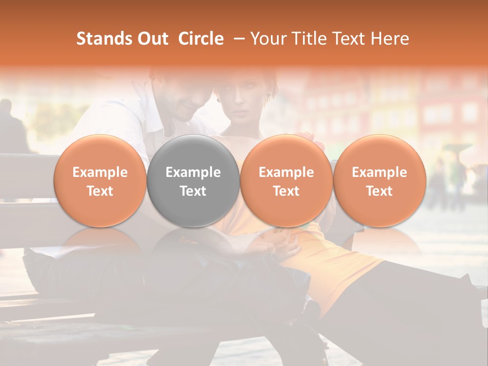 White Girlfriend Dating PowerPoint Template