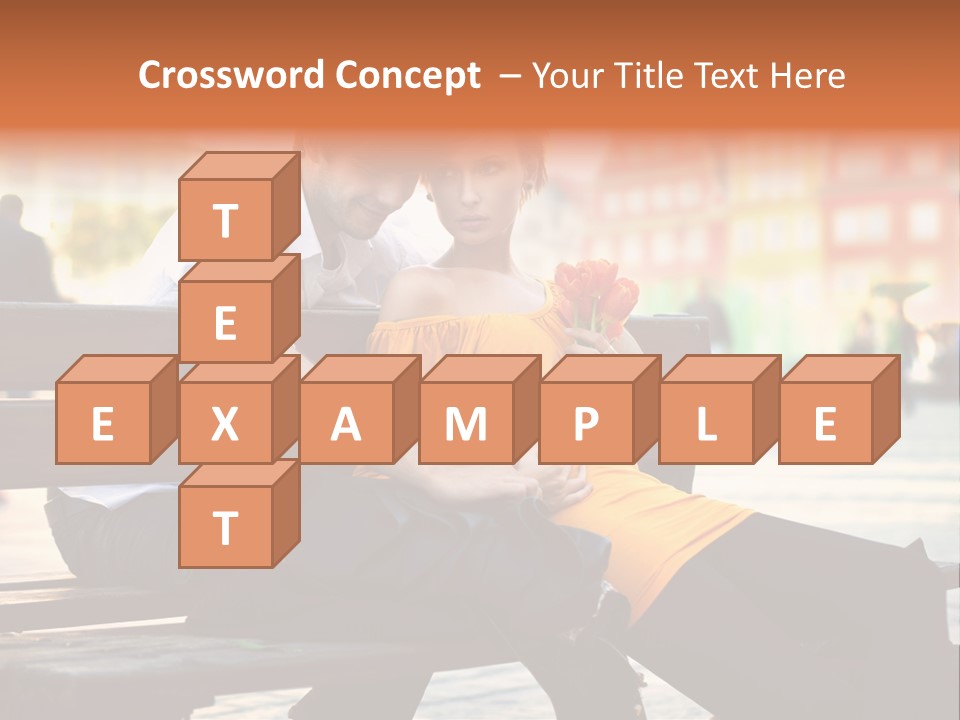 White Girlfriend Dating PowerPoint Template