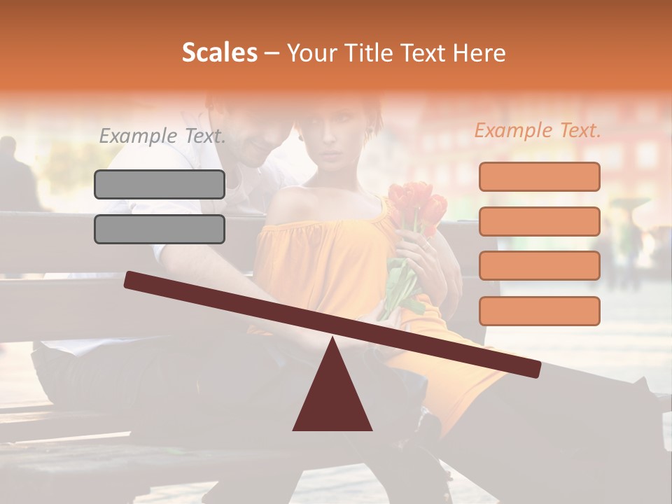 White Girlfriend Dating PowerPoint Template