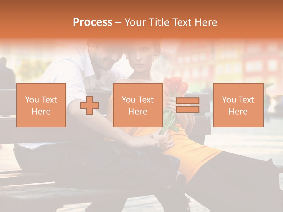 White Girlfriend Dating PowerPoint Template