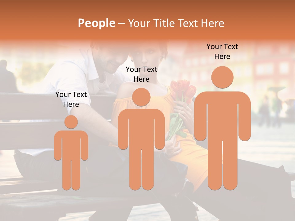 White Girlfriend Dating PowerPoint Template