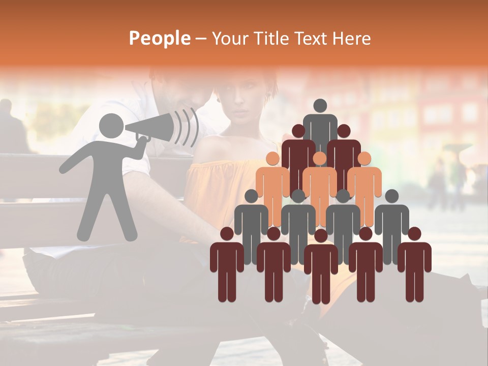 White Girlfriend Dating PowerPoint Template