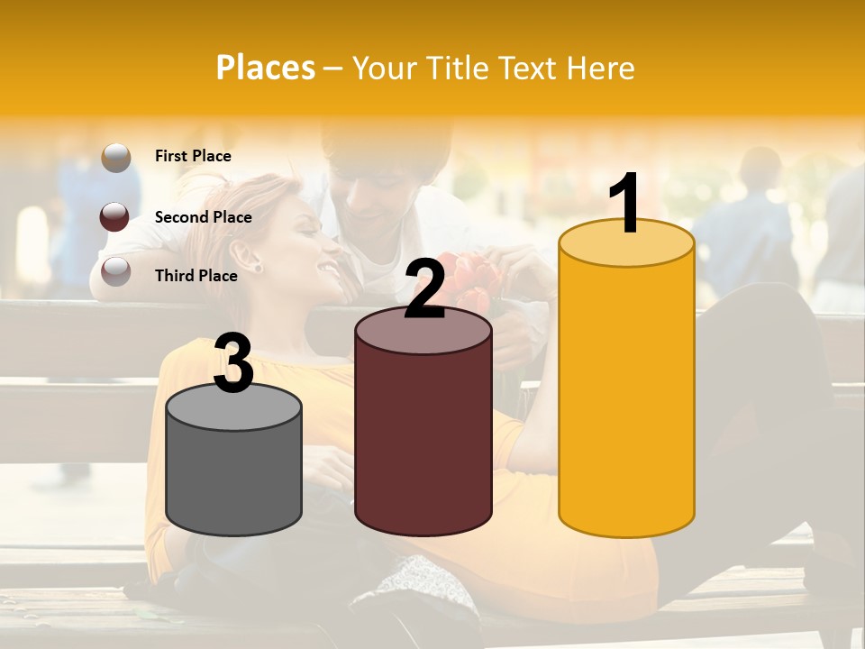 Flirt Date Flower PowerPoint Template