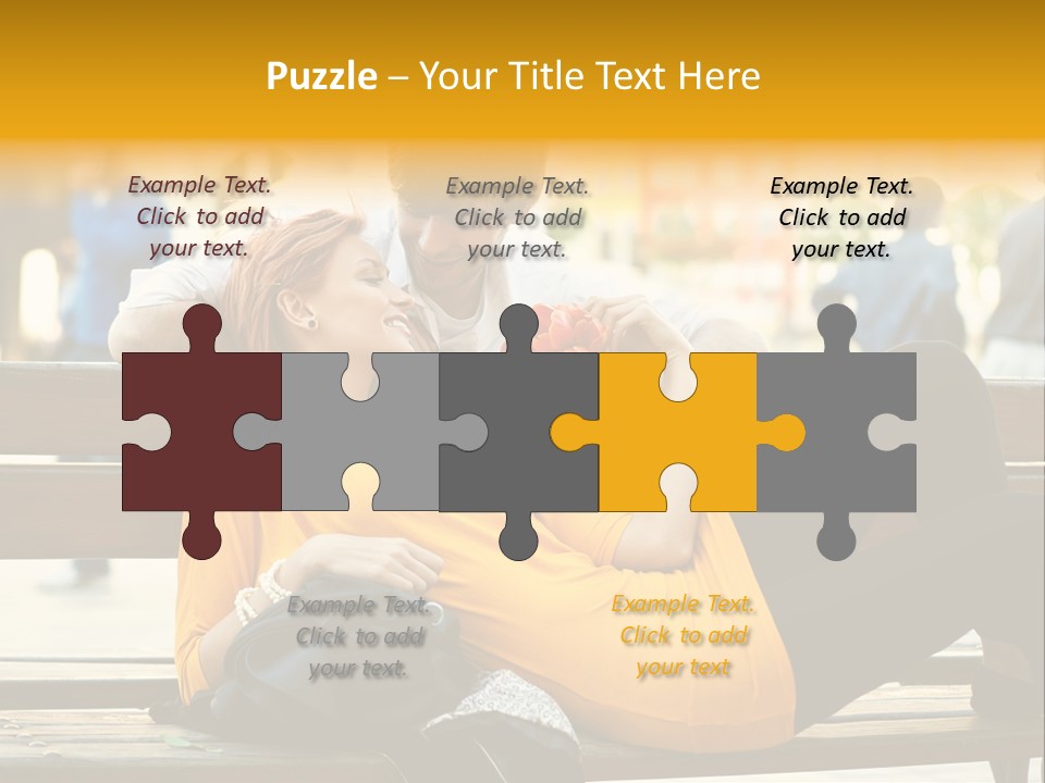 Flirt Date Flower PowerPoint Template