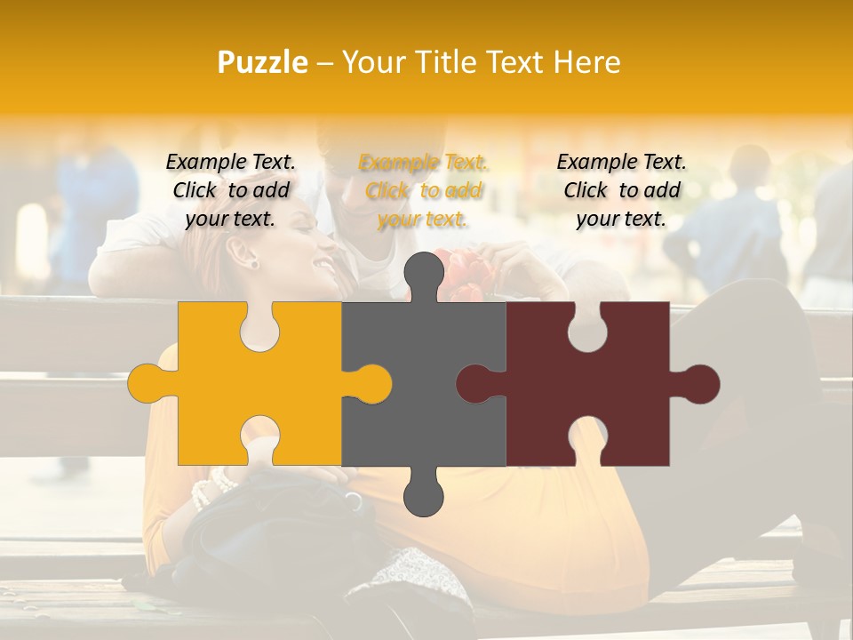 Flirt Date Flower PowerPoint Template