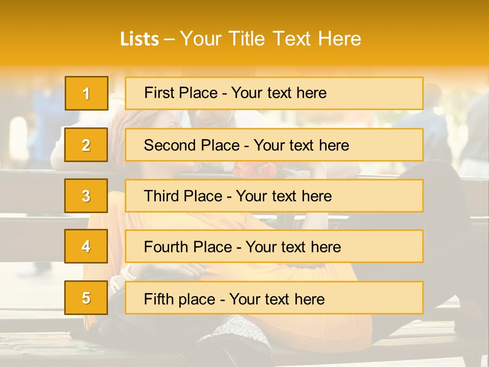 Flirt Date Flower PowerPoint Template