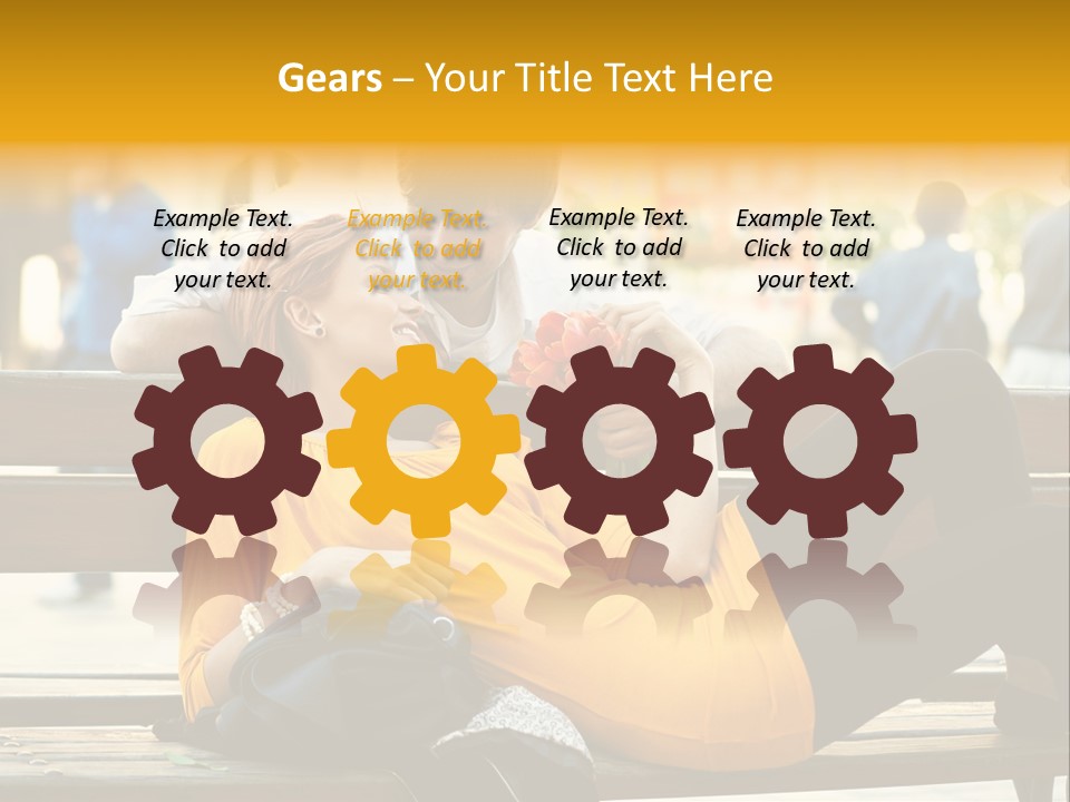 Flirt Date Flower PowerPoint Template