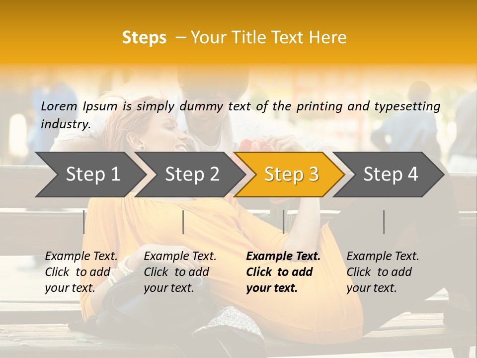 Flirt Date Flower PowerPoint Template